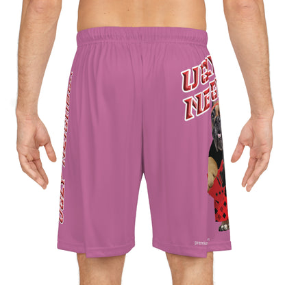 Ugly Neighbor II Basketball Shorts - Light Pink
