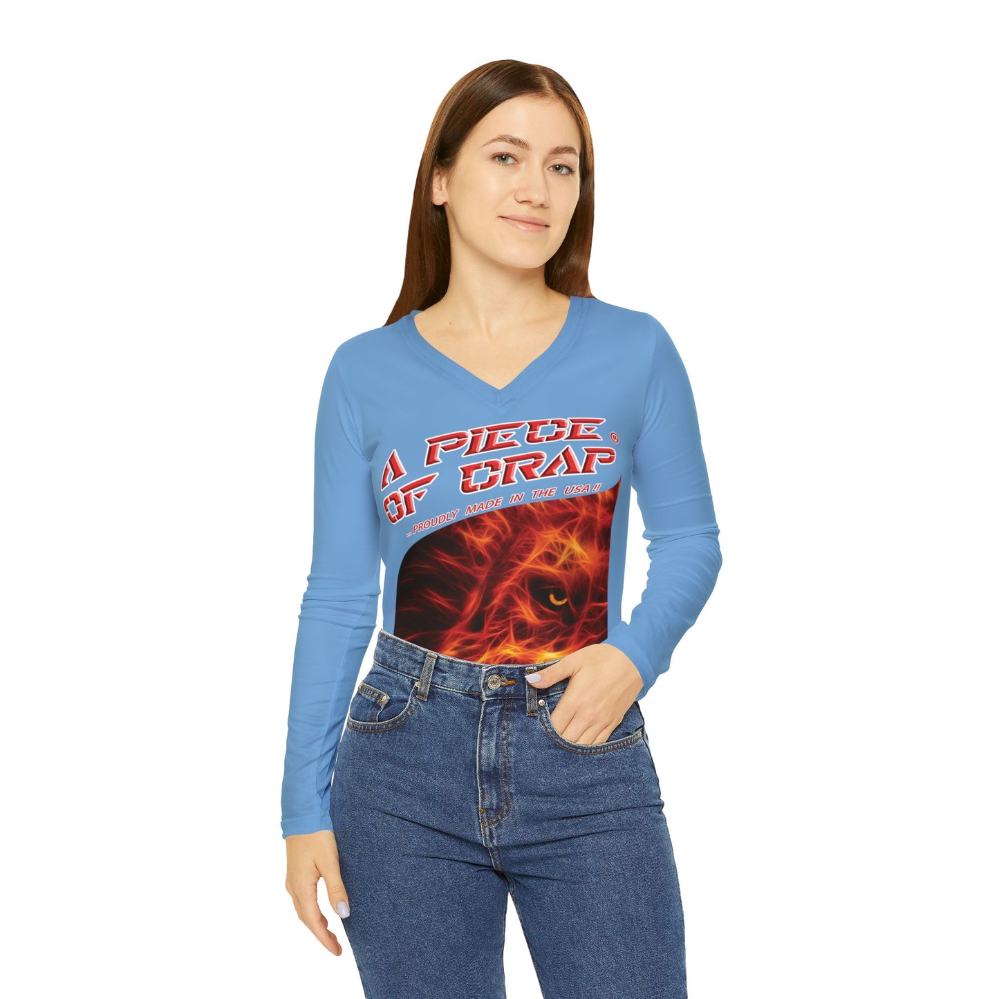 A Piece Of Crap Women's Long Sleeve V-neck Shirt