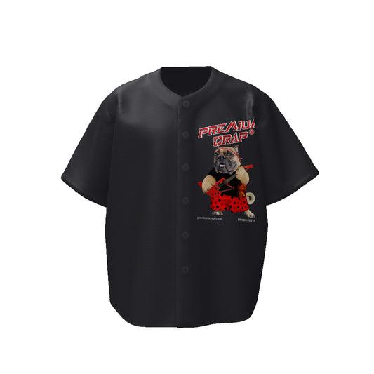 Premium Crap II Men's Button Up Baseball Shirt